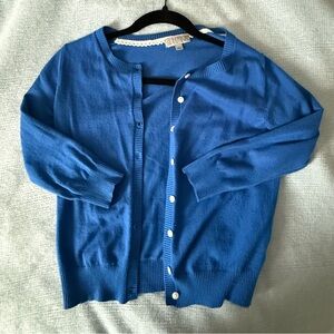 Blue Buttoned Cardigan Sweater